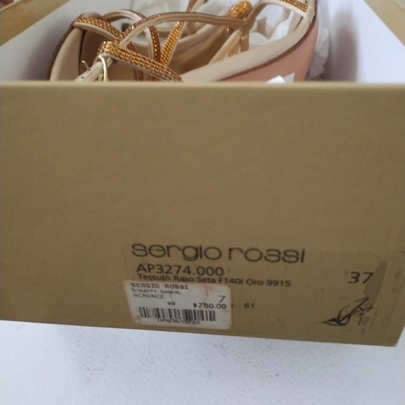 SERGIO ROSSI EVENING SANDAL, - Picture 12 of 12